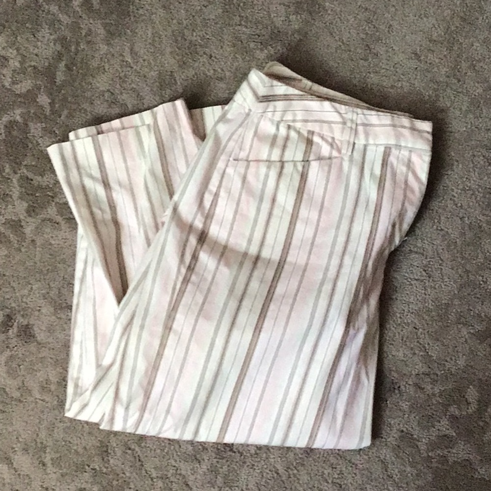 Talbots Striped Crop Pants
